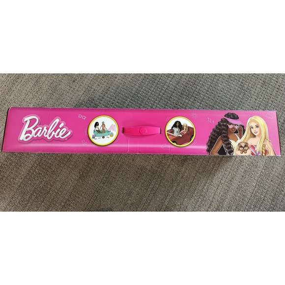 Barbie Playset with 2 Fashion Dolls, Convertible Toy Car & Pool - Picture 2 of 6